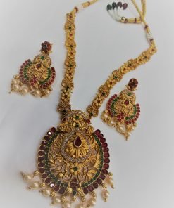 Multi Colour Matte Finished Necklace