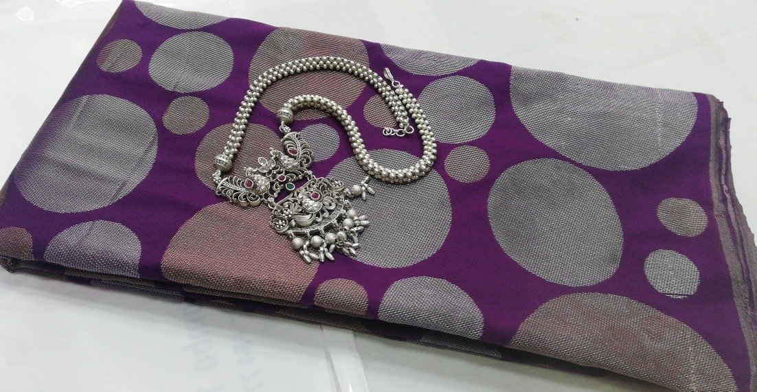 Purple Vennilavu Silk Saree Purple Vennilavu Silk Saree