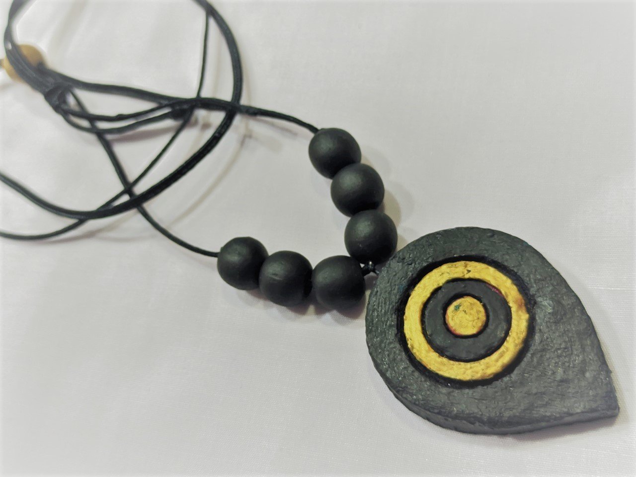 Black & Gold Terracotta Jewellery