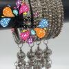 Silver Oxidised Jhumkah Bangle set Silver Oxidised Jhumkah Bangle set