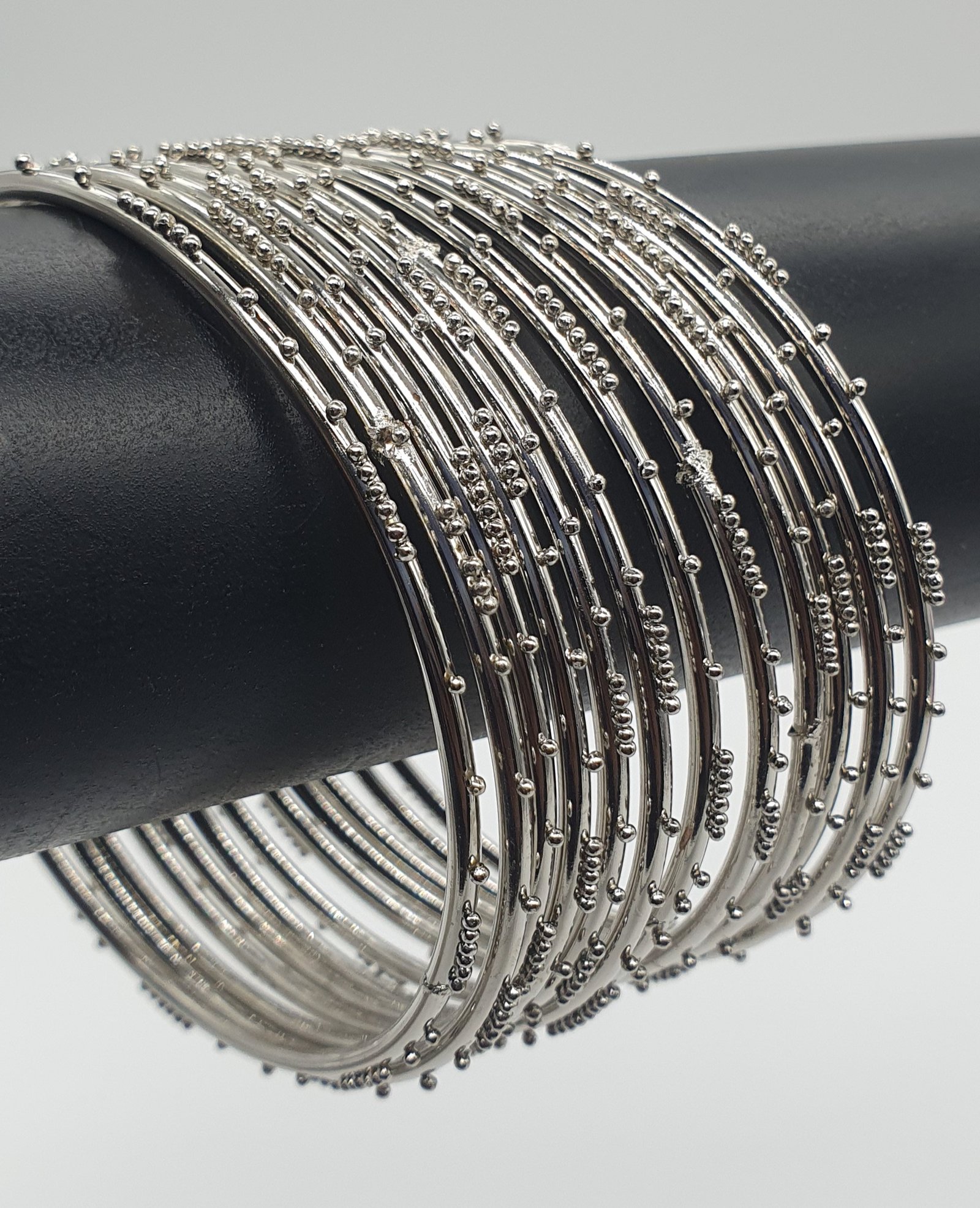 Silver Oxidised Bangle set Silver Oxidised Bangle set