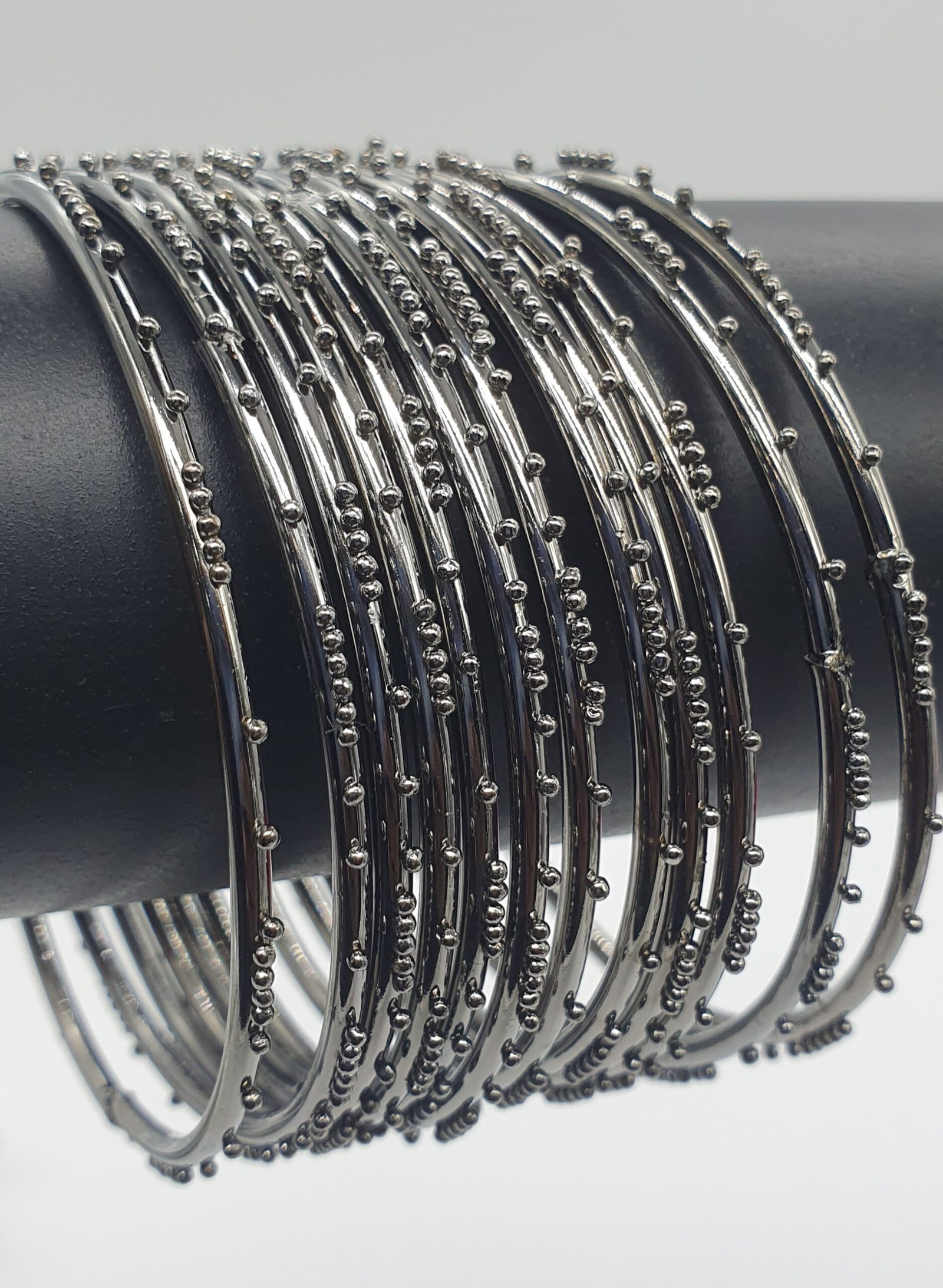 Silver Oxidised Bangle set Silver Oxidised Bangle set