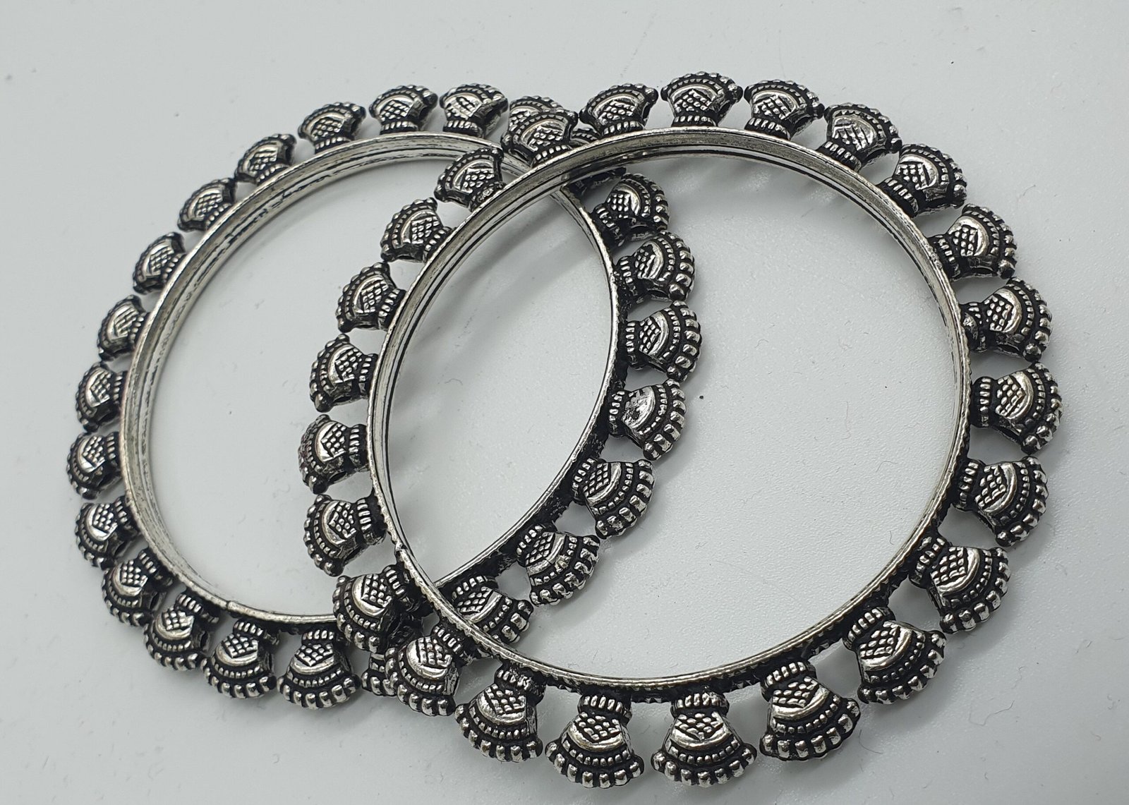 Silver Oxidised Bangle set Silver Oxidised Bangle set