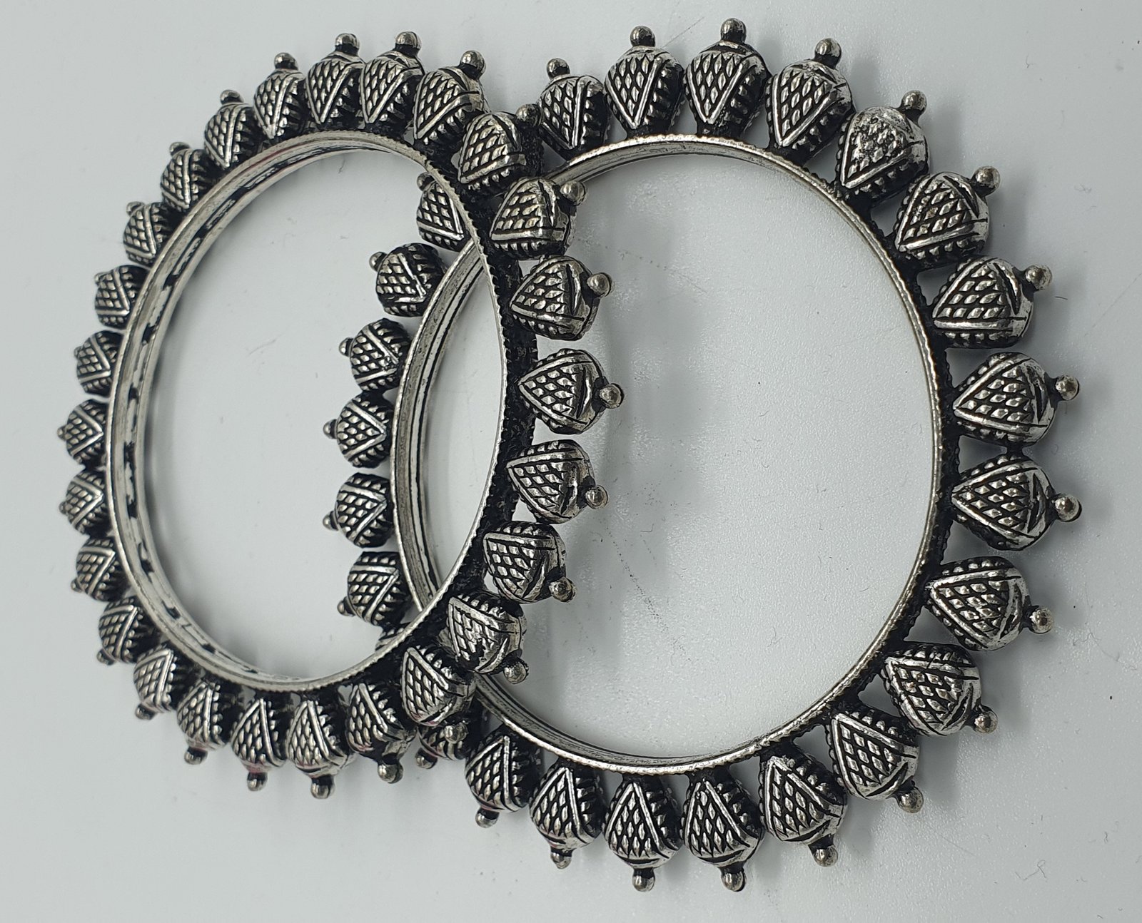 Silver Oxidised Bangle set Silver Oxidised Bangle set