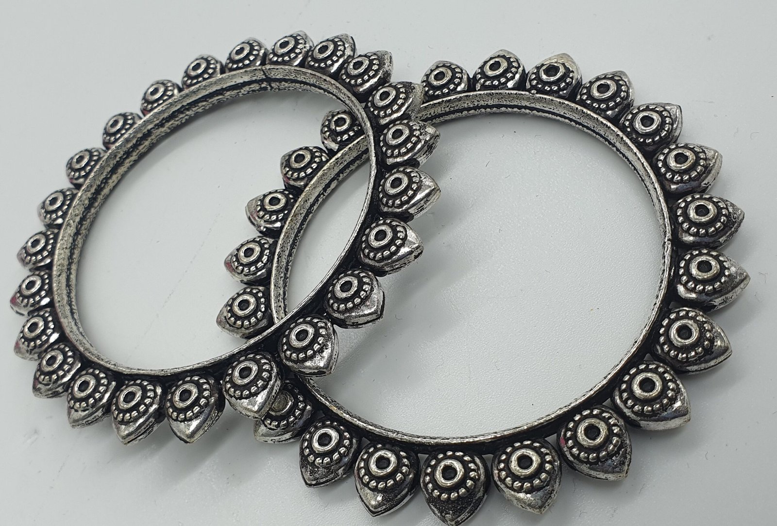 Silver Oxidised Bangle set Silver Oxidised Bangle set