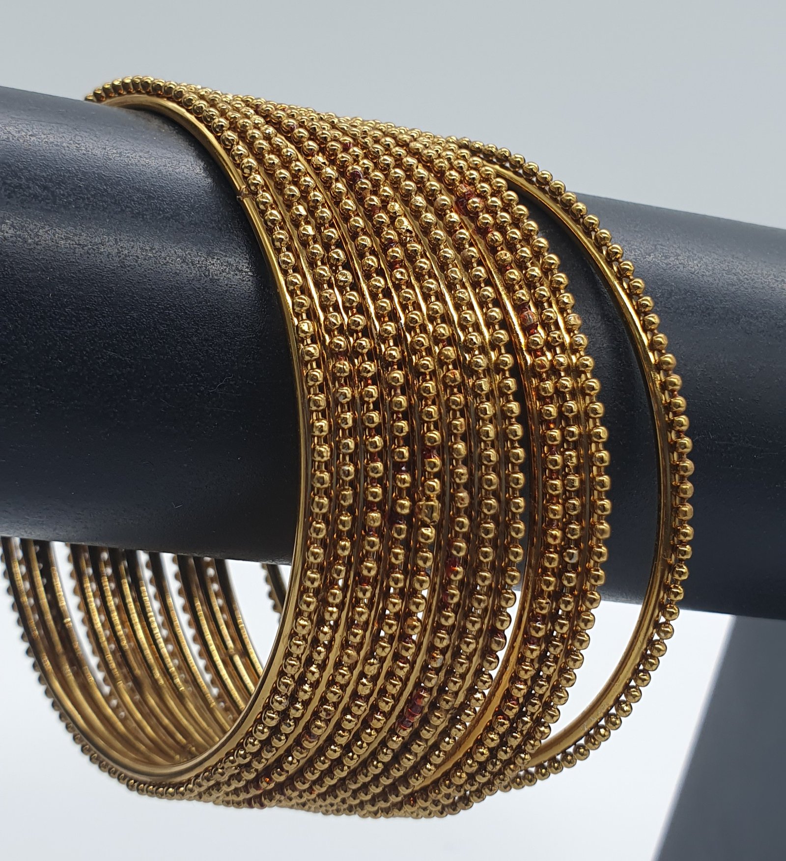 Oxidised Gold Bangles - Image 2