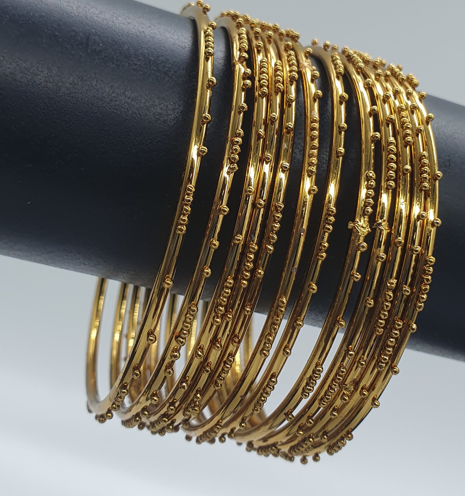 Oxidised Gold Bangles - Image 2
