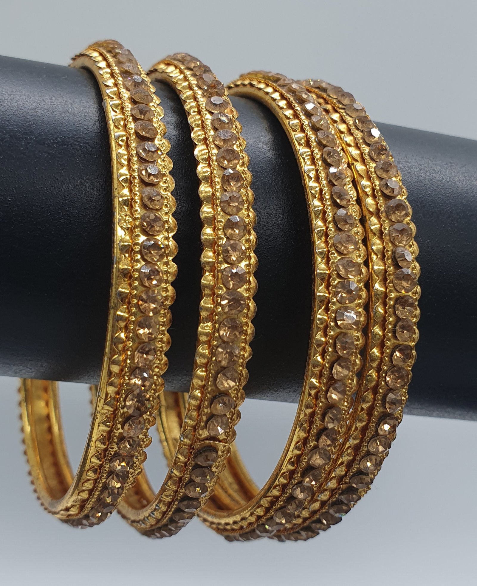 Oxidised Gold Bangles