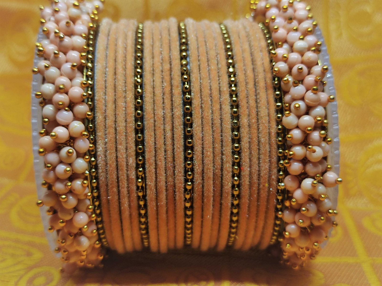 Gold Velvet bangle set Gold Velvet bangle set