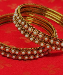 Gold Oxidised Bangle set