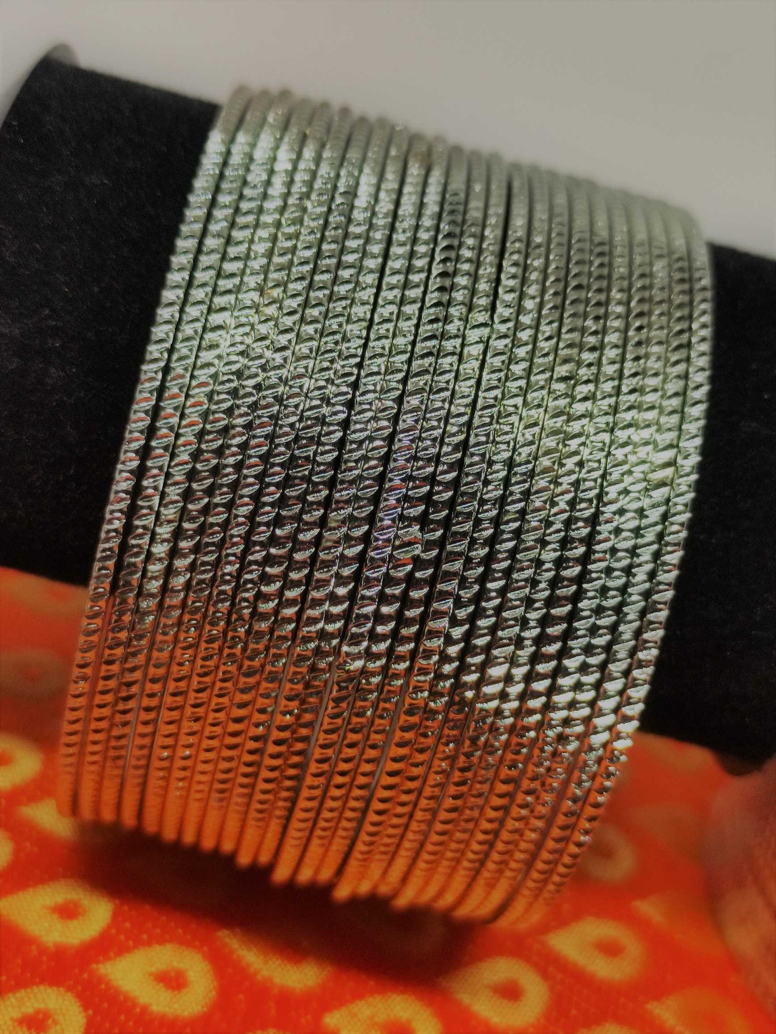 Silver Oxidised Bangle set Silver Oxidised Bangle set