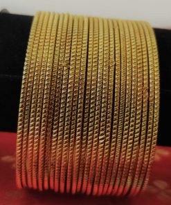 Oxidised Gold Bangles