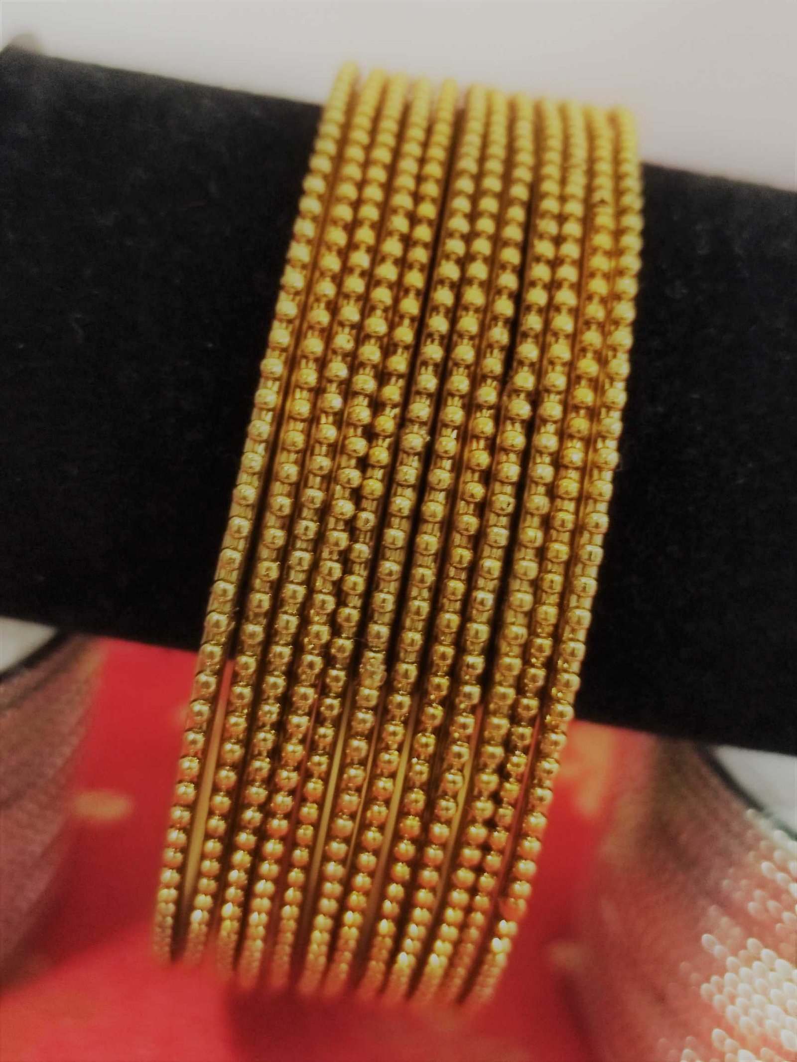 Oxidised Gold Bangles