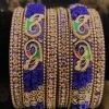 Blue Antique Bangle set Blue Antique Bangle set