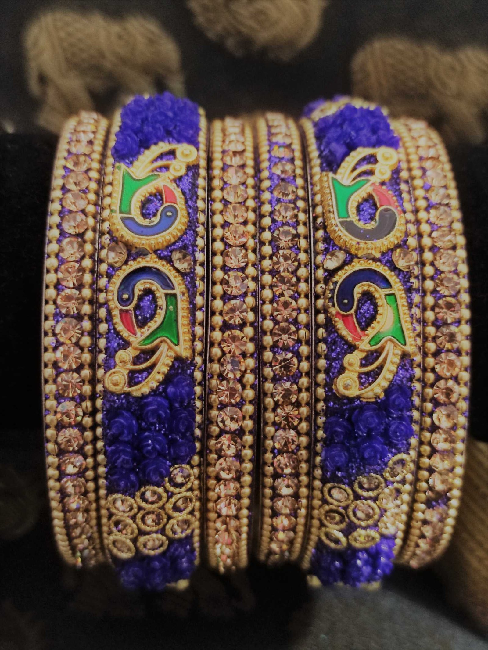 Blue Antique Bangle set Blue Antique Bangle set