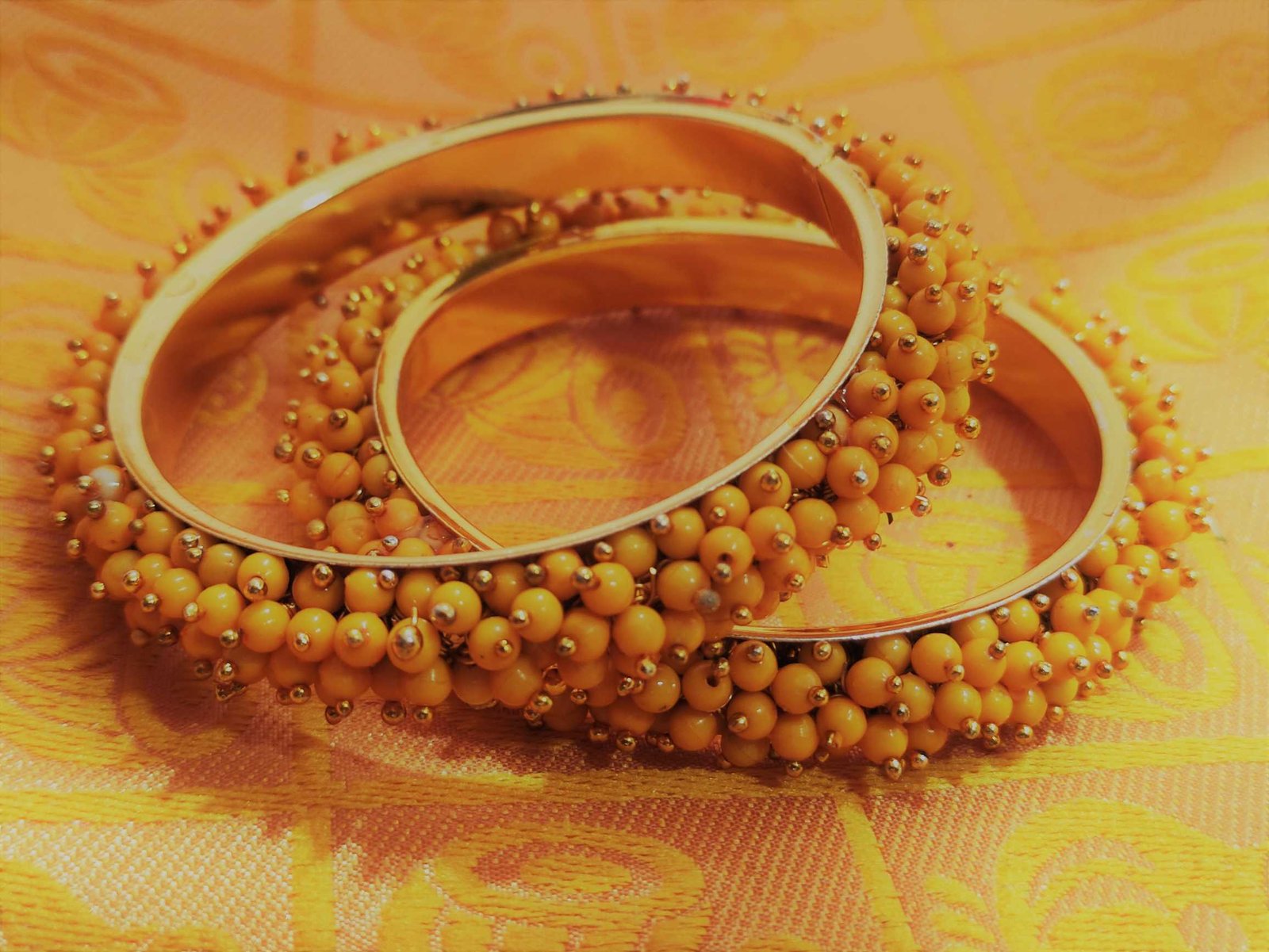 Yellow Pearl Cluster Bangle Yellow Pearl Cluster Bangle