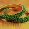 Light Green Pearl Cluster Bangle