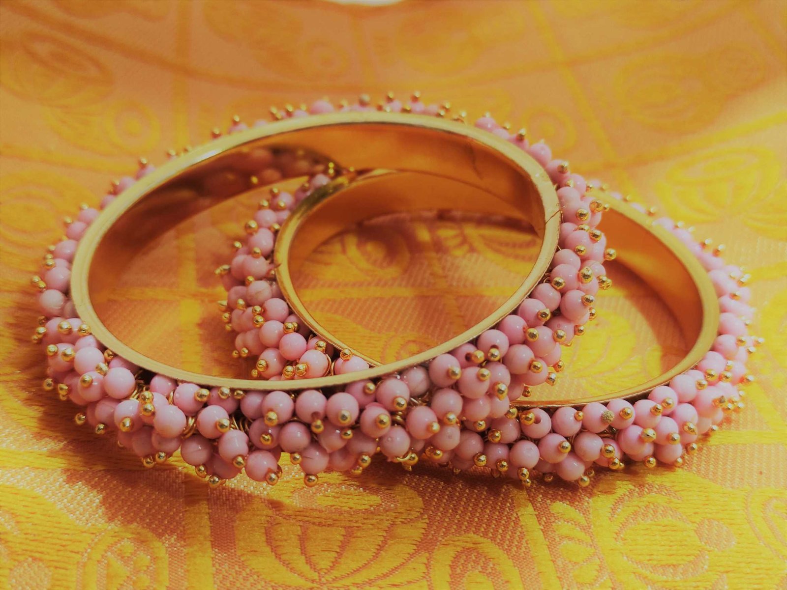 Light Pink Pearl Cluster Bangle Light Pink Pearl Cluster Bangle