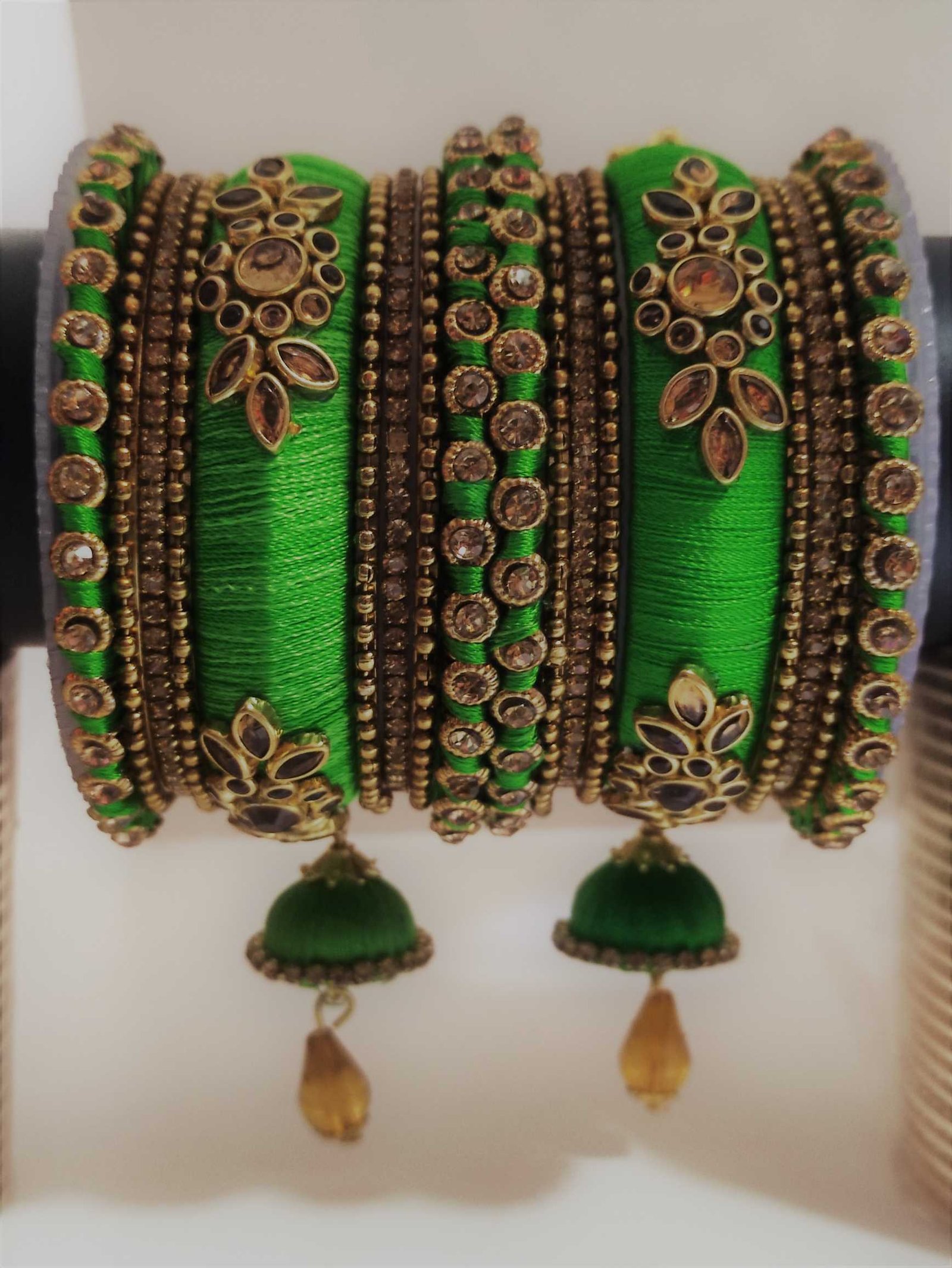 Light Green Silk Thread Bangle Light Green Silk Thread Bangle