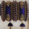 Blue Silk Thread Bangle Blue Silk Thread Bangle