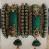 Green Silk Thread Bangle Green Silk Thread Bangle