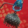 Silver Oxidised Jhumkha Silver Oxidised Jhumkha