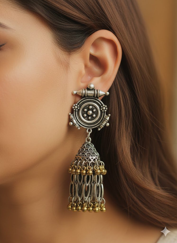 Silver Oxidised Earrings Silver Oxidised Earrings