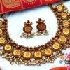Lakshmi Coin Matte Finished Necklace Lakshmi Coin Matte Finished Necklace