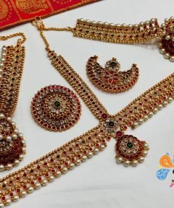 Premium Araku Head Chain Set With Earrings Premium Araku Head Chain Set With Earrings