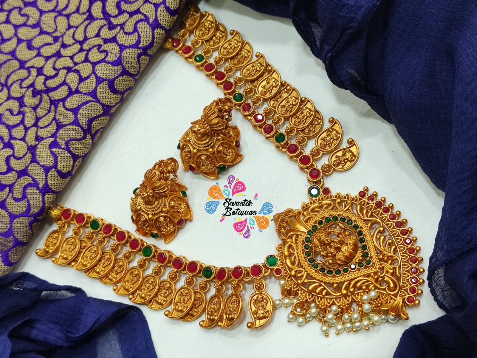 Lakshmi Matte Finished Necklace Lakshmi Matte Finished Necklace