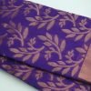 Purple and Gold Silk Cotton Saree