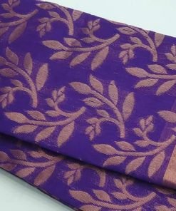 Purple and Gold Silk Cotton Saree