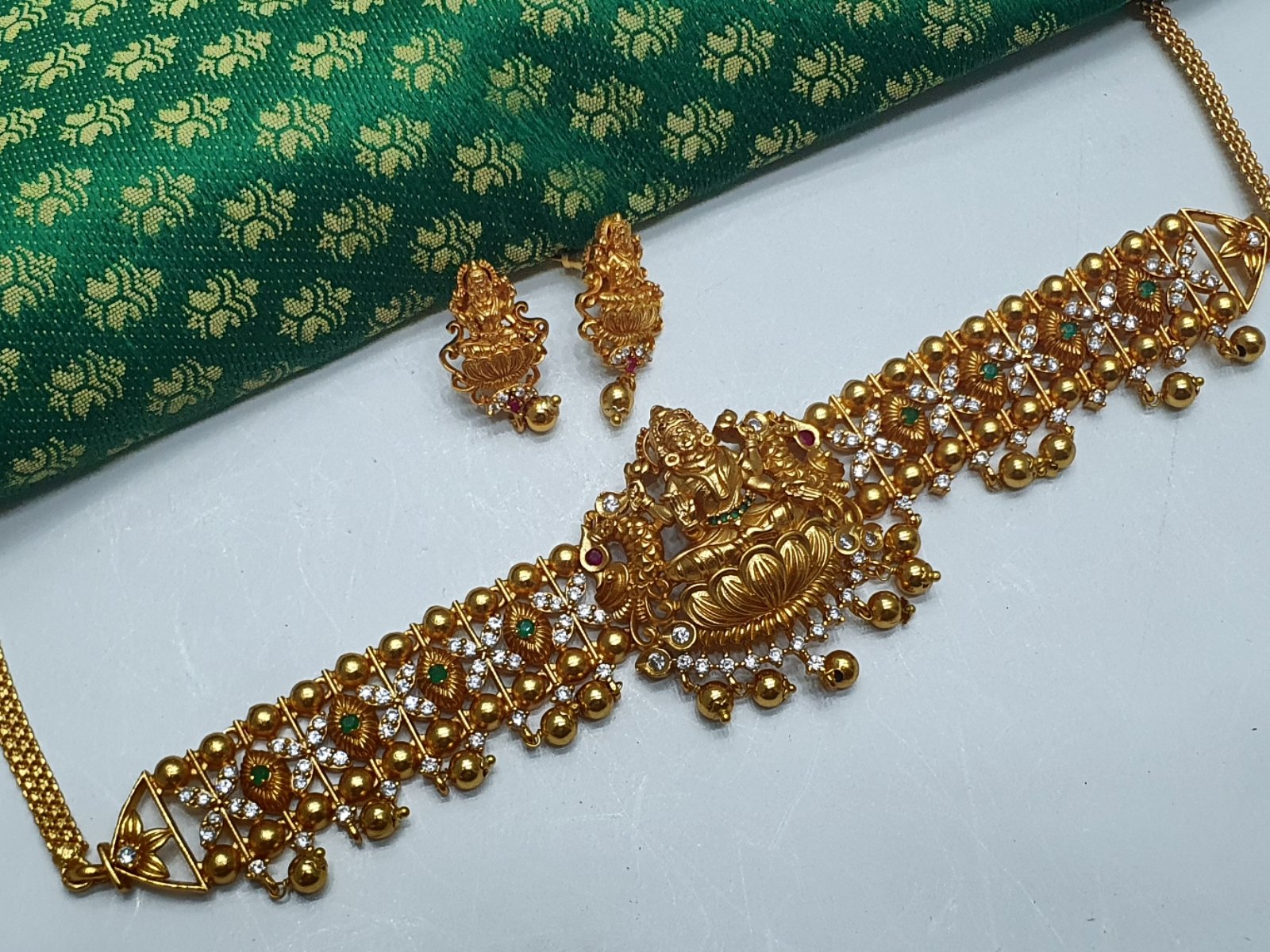 Lakshmi Matte Finished Chocker Necklace Lakshmi Matte Finished Chocker Necklace