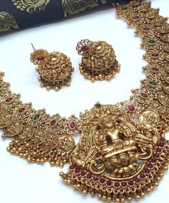 Lakshmi Multi Colour Pearl Matte Finished Necklace