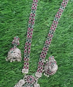 Peacock Silver Oxidised Matte Finished Harram Peacock Silver Oxidised Matte Finished Harram