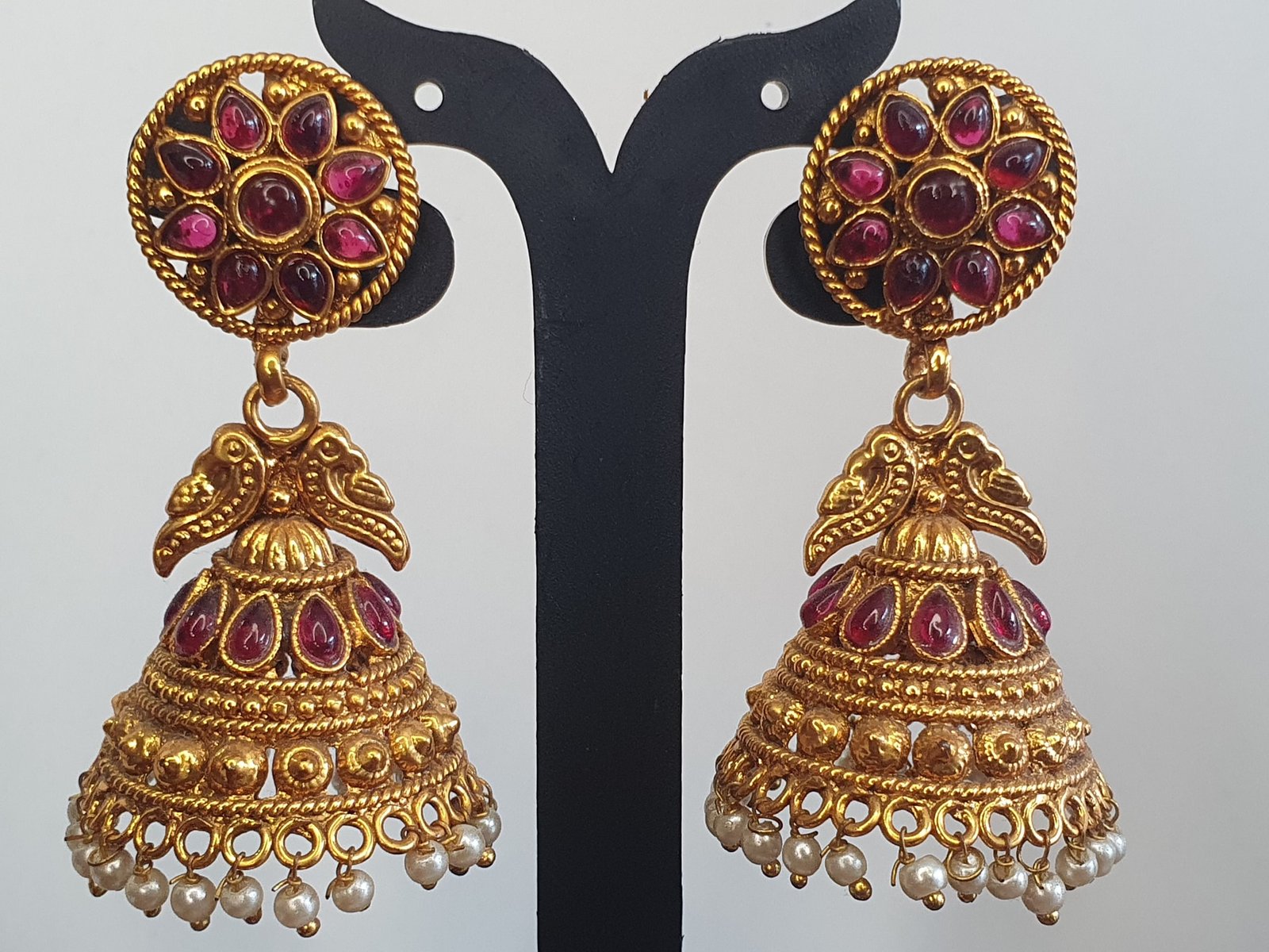 Peacock Multicolour Designer Matte Finished Jhumkha Peacock Multicolour Designer Matte Finished Jhumkha - Image 2