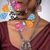 Peacock Silver Oxidised Matte Finished Harram