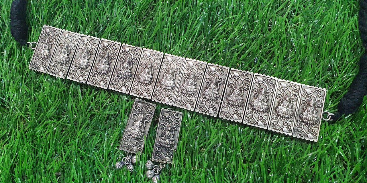 Lakshmi German Silver Oxidised Necklace Lakshmi German Silver Oxidised Necklace