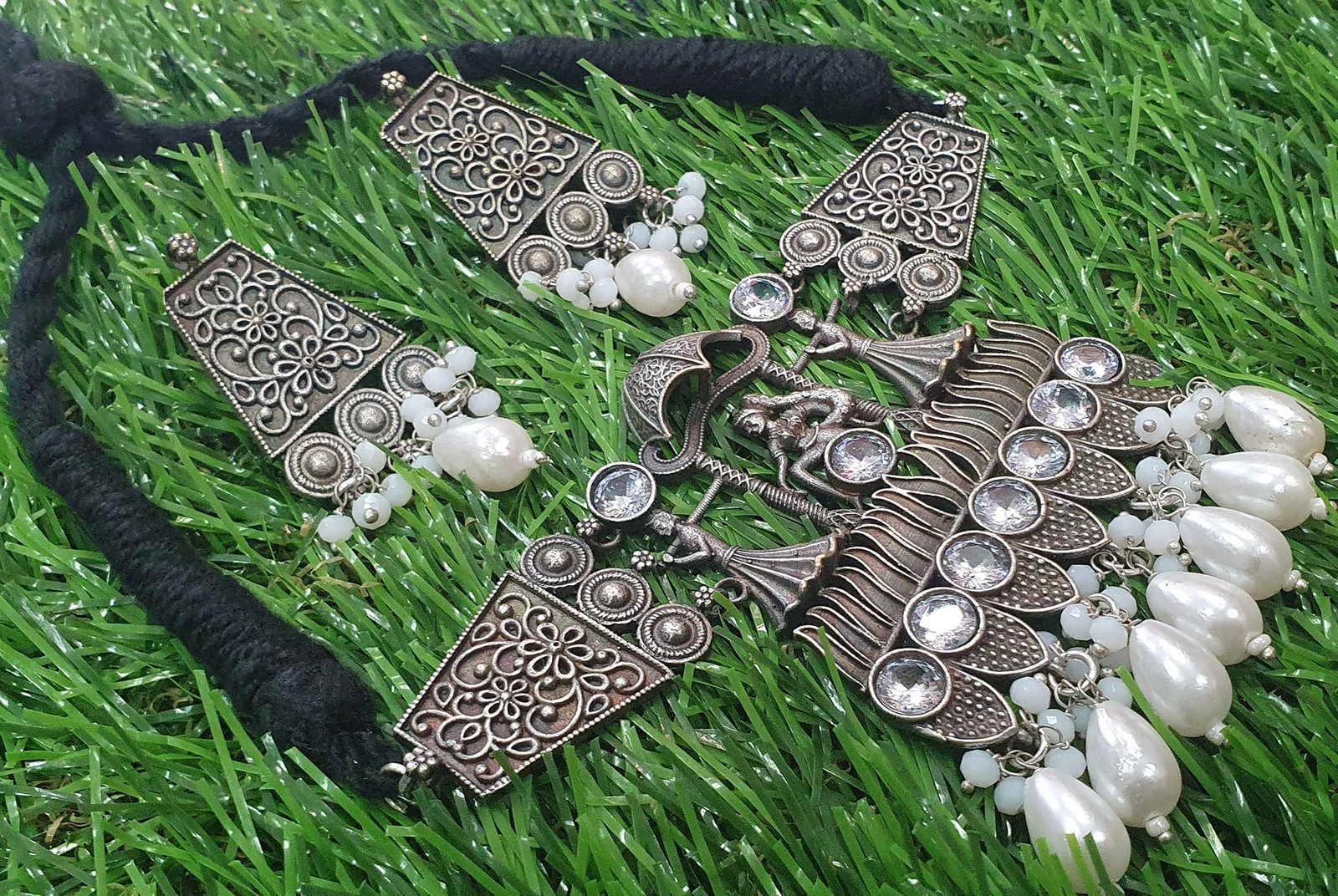 Greek Goddess Silver Oxidised Necklace Greek Goddess Silver Oxidised Necklace