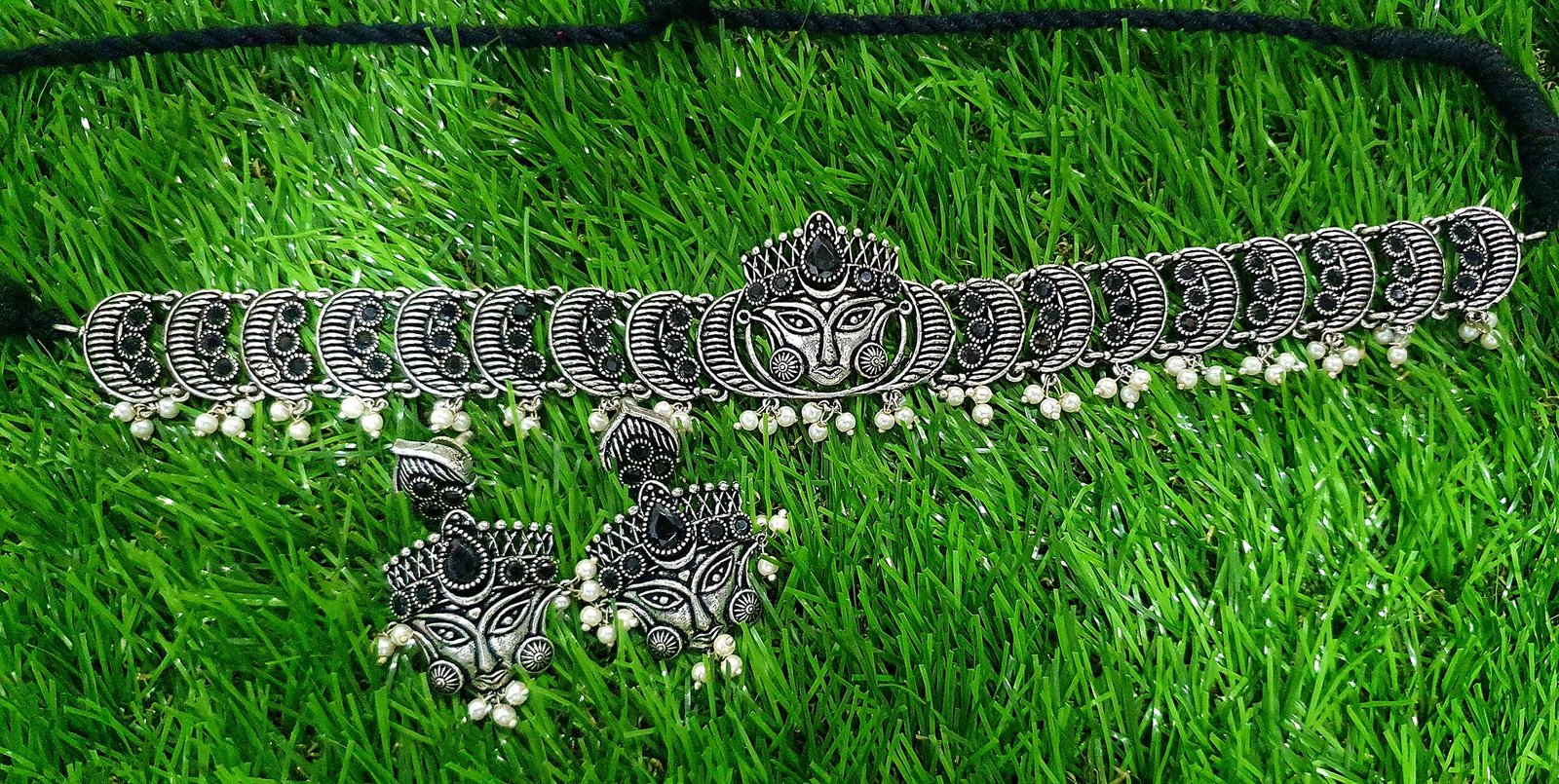 Goddess Black Silver Oxidised Necklace Goddess Black Silver Oxidised Necklace