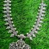 Flower Design Silver Oxidised Necklace Flower Design Silver Oxidised Necklace