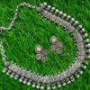 Lakshmi Coins Silver Oxidised Necklace Lakshmi Coins Silver Oxidised Necklace