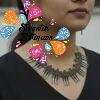 Gold And Silver Oxidised Necklace Gold And Silver Oxidised Necklace