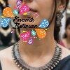 Lakshmi Coins Silver Oxidised Necklace
