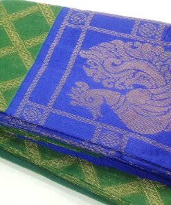 Green and Royal Blue Silk Cotton Sarees Green and Royal Blue Silk Cotton Sarees
