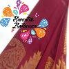 Marron and Gold Silk Cotton Sarees Marron and Gold Silk Cotton Sarees