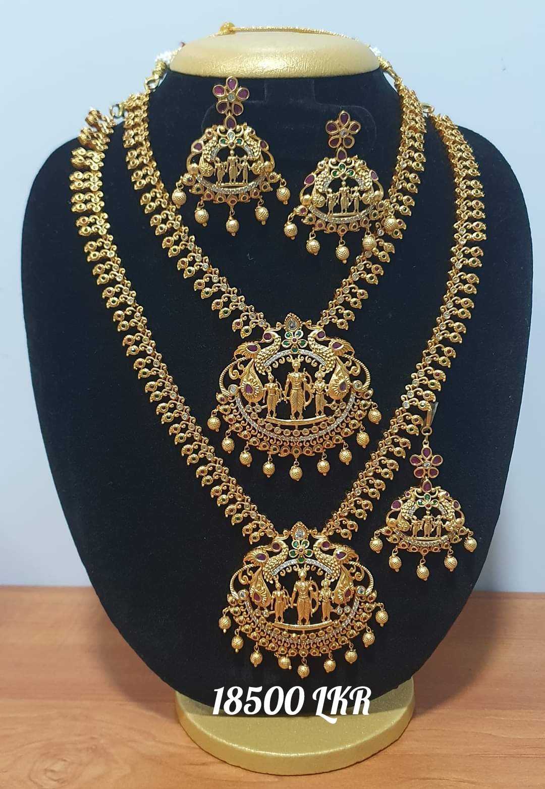 Ram and Seetha Multi Colour Matte Finished Semi Bridal Combo Set Ram and Seetha Multi Colour Matte Finished Semi Bridal Combo Set