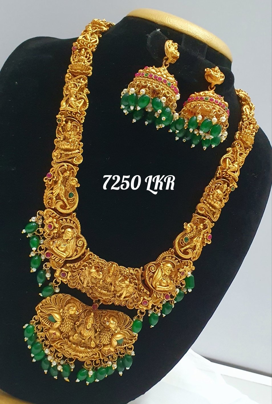 Lakshmi And Peacock Multi Colour Matte Finished Harram Lakshmi And Peacock Multi Colour Matte Finished Harram