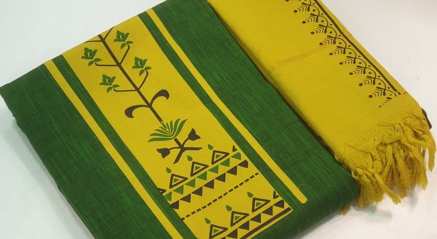 Green and Yellow Designer Shalwar Material Green and Yellow Designer Shalwar Material