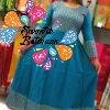 Light Blue and Pink Embroidery Frock Style Kurthi Light Blue and Pink Embroidery Frock Style Kurthi